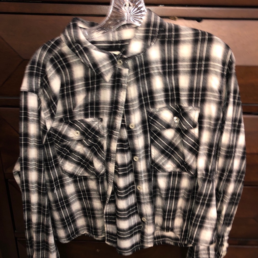 Forever 21 Cropped Flannel